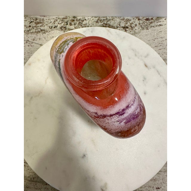 Kjell Engman for Kosta Boda Signed Sculptural Art Glass Decanter | 1990s For Sale - Image 10 of 14