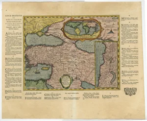 Antique Map of the Middle East with Latin Text, 1624