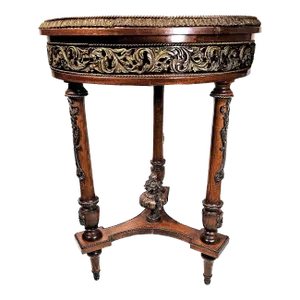 Neoclassical Style Mahogany Parquetry Gueridon With Ormolu