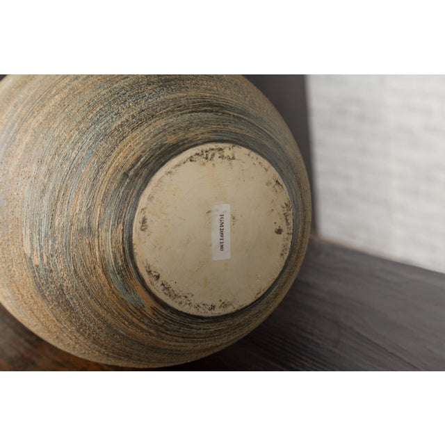 Northern Thai Chiang Mai Contemporary Textured Vase from the Prem Collection For Sale - Image 10 of 11