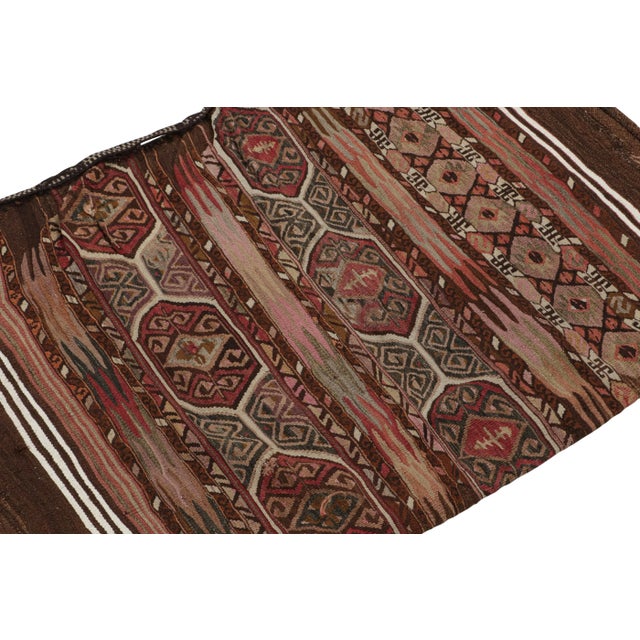 Rug & Kilim Late 18th Century Antique Persian Tribal Bag and Textile With Geometric Patterns, From Rug & Kilim For Sale - Image 4 of 8