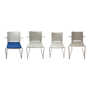 LaFilò Stackable Chairs Designed by Alberto Basaglia & Natalia Rota Nodari Italy, Set of 4