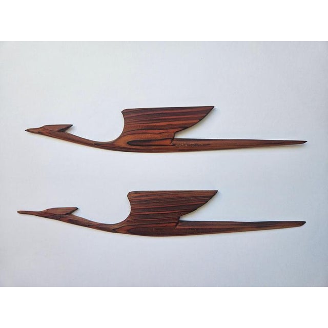 Mid-Century Wooden Wall Sculptures of Birds, 1960s For Sale - Image 12 of 16