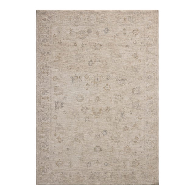 Chris Loves Julia x Loloi Louisa Oatmeal / Stone 5'-3" x 7'-6" Area Rug For Sale