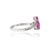 Metal 1.03 Ct Pear Ruby & Diamond Cocktail Ring in 925 Sterling Silver, Size 6 - Everyday Luxe For Sale - Image 7 of 14