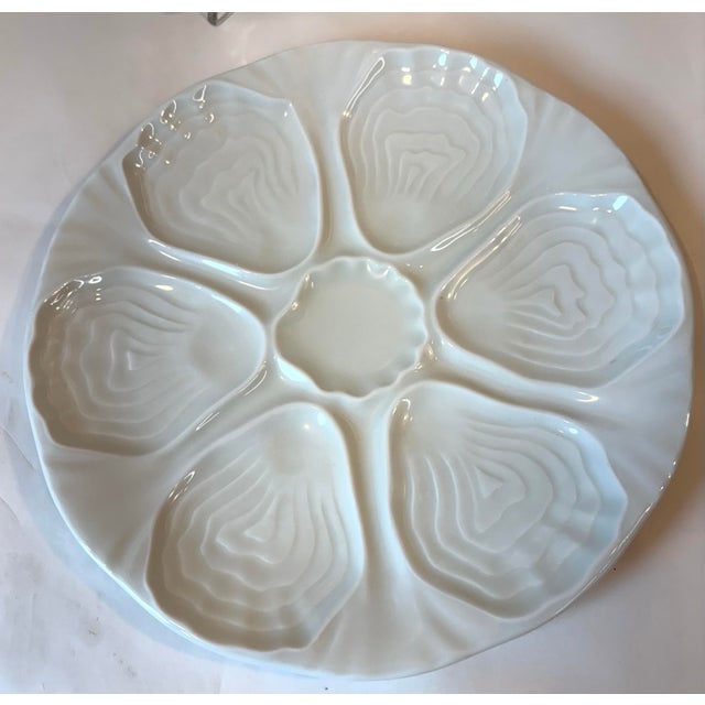 Beautiful ivory French limoges oyster plate! I have two of these available