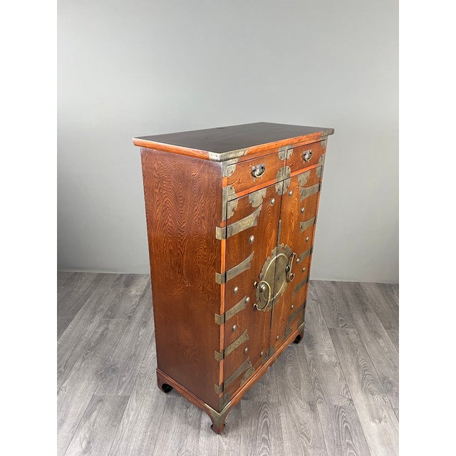19th Century Tansu Japanese Cabinet in Wood and Brass Fittings For Sale - Image 10 of 13