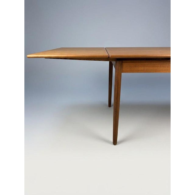 Mid-Century Danish Teak Extending Dining Table, 1960s For Sale - Image 3 of 8