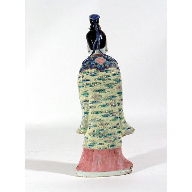 18th-Century Chinese Export Porcelain Figures of Two Immortals For Sale In Philadelphia - Image 6 of 13