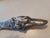 Antique circa 1890 silver-plated figural cigar cutter featuring a beautifully detailed Borzoi / Russian Wolfhound head....