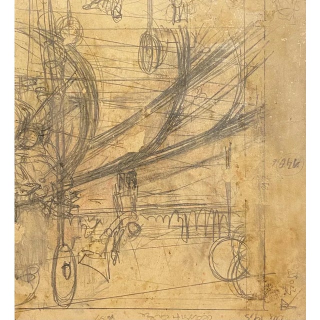 Pensatori is an original drawing in mixed media on creamy cardboard realized by Gabriele Galantara (1865-1937). In good...