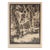 Vintage Harry Anthony DeYoung Tree Neighbors Woodcut Print For Sale