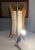 Mid-Century Modern Teak & Brass Swag Pendant Lamp in the Style of Adrian Pearsall For Sale - Image 12 of 13