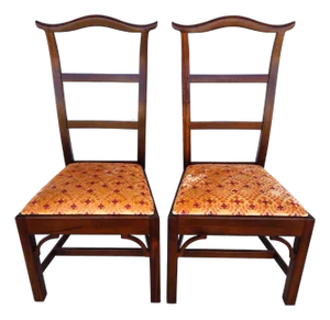 Pair of Vintage Ladderback Dining Chairs by Hickory Chair Co