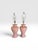 Mid-Century Modern Pair of Vintage Blush Pink Ceramic Diamond Pattern Table Lamps With Three Settings/No Shades For Sale - Image 3 of 11