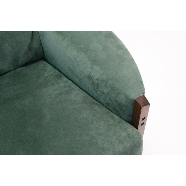 1990s Art Deco Highback Peggy Galaxy Armchair by Umberto Asnago for Giorgetti, Italy, 1990s For Sale - Image 5 of 11