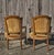 Gold Antique French Armchairs in Walnut, 1900s, Set of 2 For Sale - Image 8 of 18