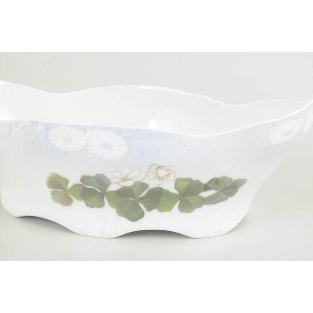Antique Early 20th Century Art Nouveau Porcelain Jardiniere For Sale - Image 3 of 5