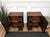 Italian Art Deco Bedside Tables in Wood and Brass, 1940s, Set of 2 For Sale - Image 9 of 12