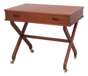 Danish Teak Side Table with Drawer, 1960s.