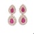 7.77 Carat Natural Ruby Diamond Yellow Gold Drop Earrings, A Pair For Sale - Image 9 of 9