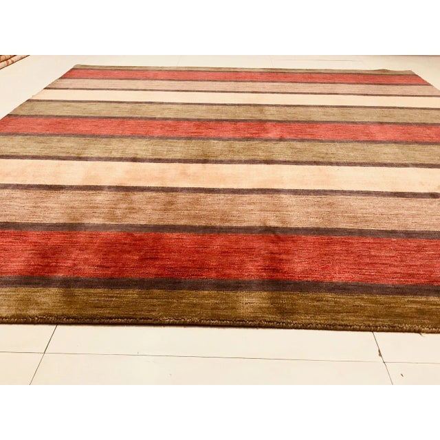 Hand Loomed Carpet, 1982 For Sale - Image 4 of 12