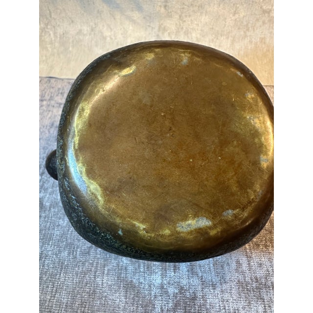 Vintage Raised Detail Metal Tea/Coffee Pot For Sale - Image 4 of 12