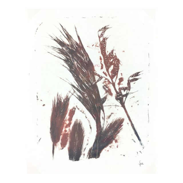 English Abstract Painting - Modern Grass For Sale