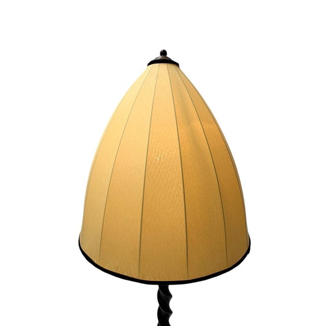 Dutch Art Deco Batik Floor Lamp by Hans Steinpatz, 1920s For Sale - Image 9 of 17