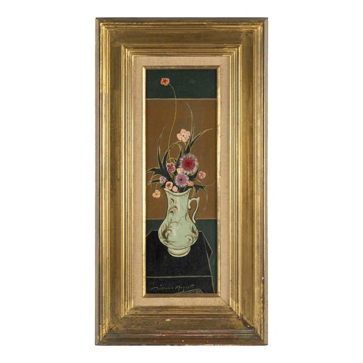 Simon-Auguste, Bouquet, Early 20th Century, Oil on Canvas, Framed For Sale