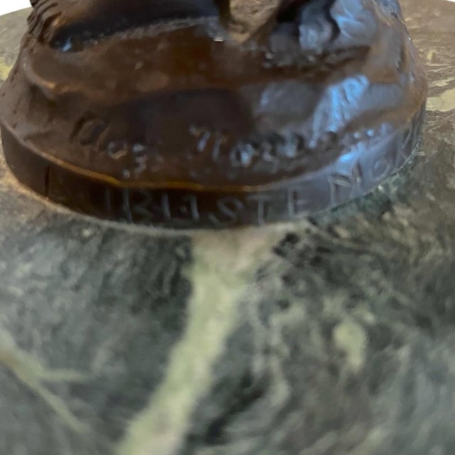 Late 20th Century French Style Bronze Putti Trio After Auguste Moreau, Marble Bases For Sale - Image 10 of 11