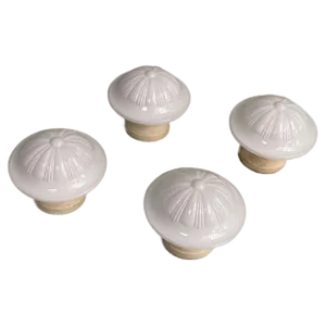 Liberty Italian White Glass and Grey Metal Wall Lamps, 1920s, Set of 4