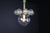 Metal Mid-20th Century Chandelier with Brass Fixture and Hand-Blown Glass Globes, 1960s For Sale - Image 7 of 11