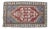 Distressed Low Pile Turkish Yastik Petite Rug Hand Knotted Faded Mat - 24″ X 41″ For Sale