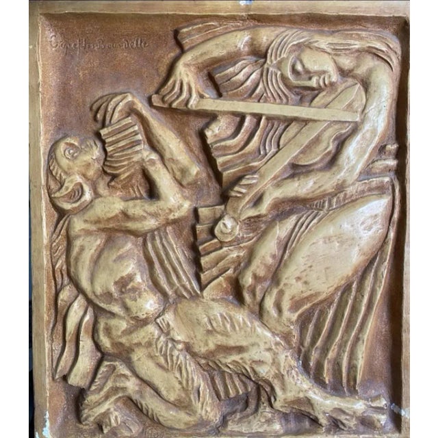 Sculpture Materials Antoine Bourdelle, Music Bas-Relief, 1908, Plaster For Sale - Image 7 of 7