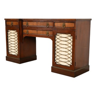 Kittinger English Regency Carved Mahogany Sideboard Buffet, Circa 1960s For Sale