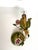 Goldenrod Vintage Italian Metal and Porcelain Rose Wall Lamps from Unbekannt, 1950s, Set of 2 For Sale - Image 8 of 9