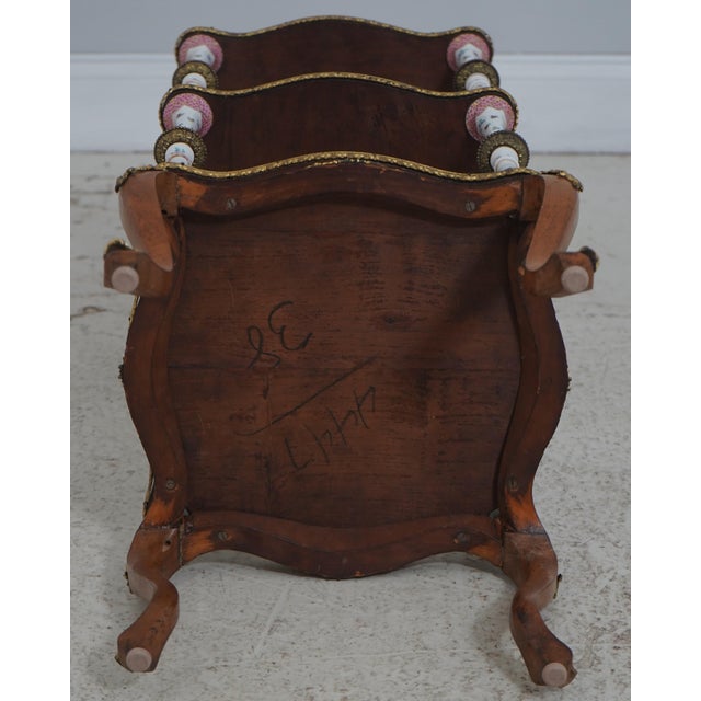 Vintage French Style 3 Tier Etagere What Not Lamp Table For Sale - Image 14 of 14