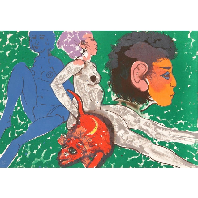 Robert Beauchamp, Red Rat, Lithograph For Sale