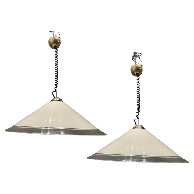 Murano Glass Pendants, 1970s, Set of 2 For Sale