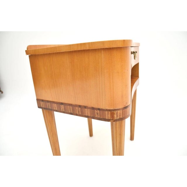 Vintage Swedish Elm Bedside Tables, 1950s, Set of 2 For Sale - Image 11 of 13