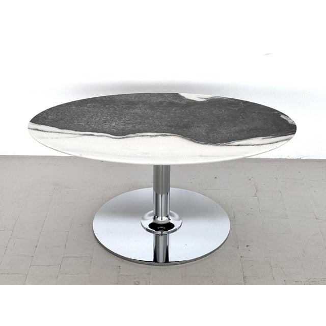 Italian Marble and Chrome Coffee Table, 1980s For Sale - Image 13 of 13