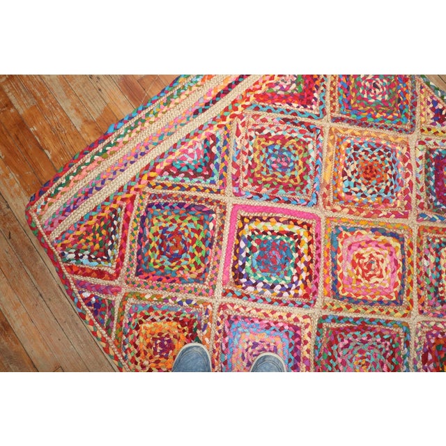 Textile Central Asian Braid Rug no. j3694 For Sale - Image 7 of 9
