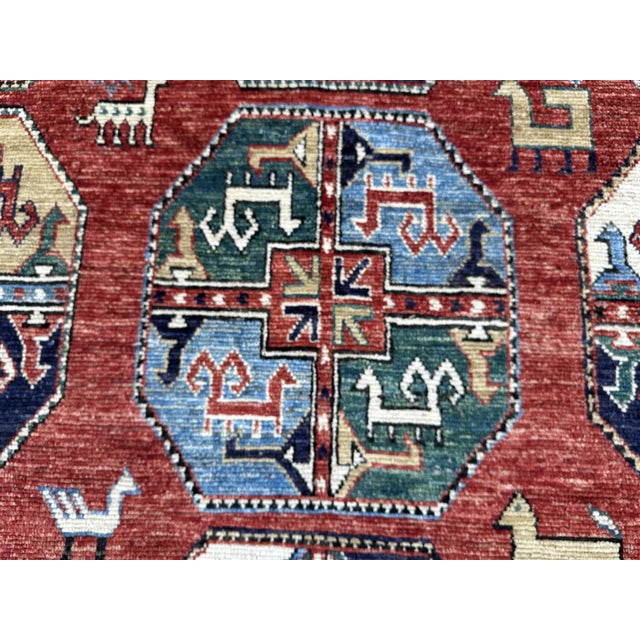 7.10x9.9 Ersari Turkmen Design Carpet For Sale - Image 9 of 11