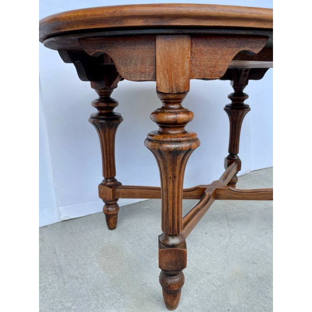 Brown Carved Wood Cameo Tray Table For Sale - Image 8 of 9