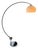 Mid-Century Italian Adjustable Arc Lamp by Goffredo Reggiani for Reggiani with Shade fro Guzzini, 1970 For Sale - Image 9 of 9