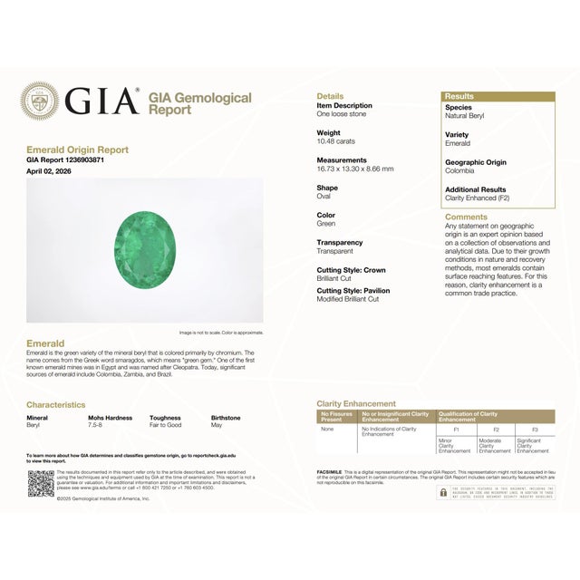 Metal 1990s Wempe Gia 10.48 Carat Colombian Emerald Diamond 18k White Gold Cocktail Ring, Size 5 For Sale - Image 7 of 8