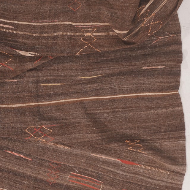 Vintage Moroccan Throw 5'2 X 10'7 For Sale - Image 4 of 8
