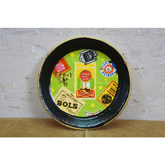 Mid 20th Century Japanese Mid Century Modern Paper Mache Wine Liquor Glass Coasters Ashtray - 9 pcs For Sale - Image 12 of 15