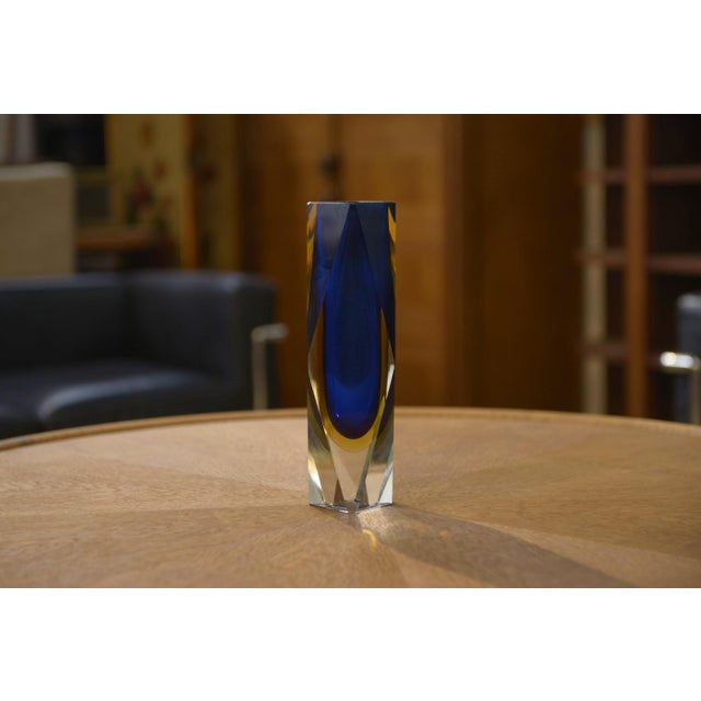 Large Sommerso Murano Glass Vase by Flavio Poli for Alessandro Mandruzzato, 1970s For Sale - Image 6 of 6